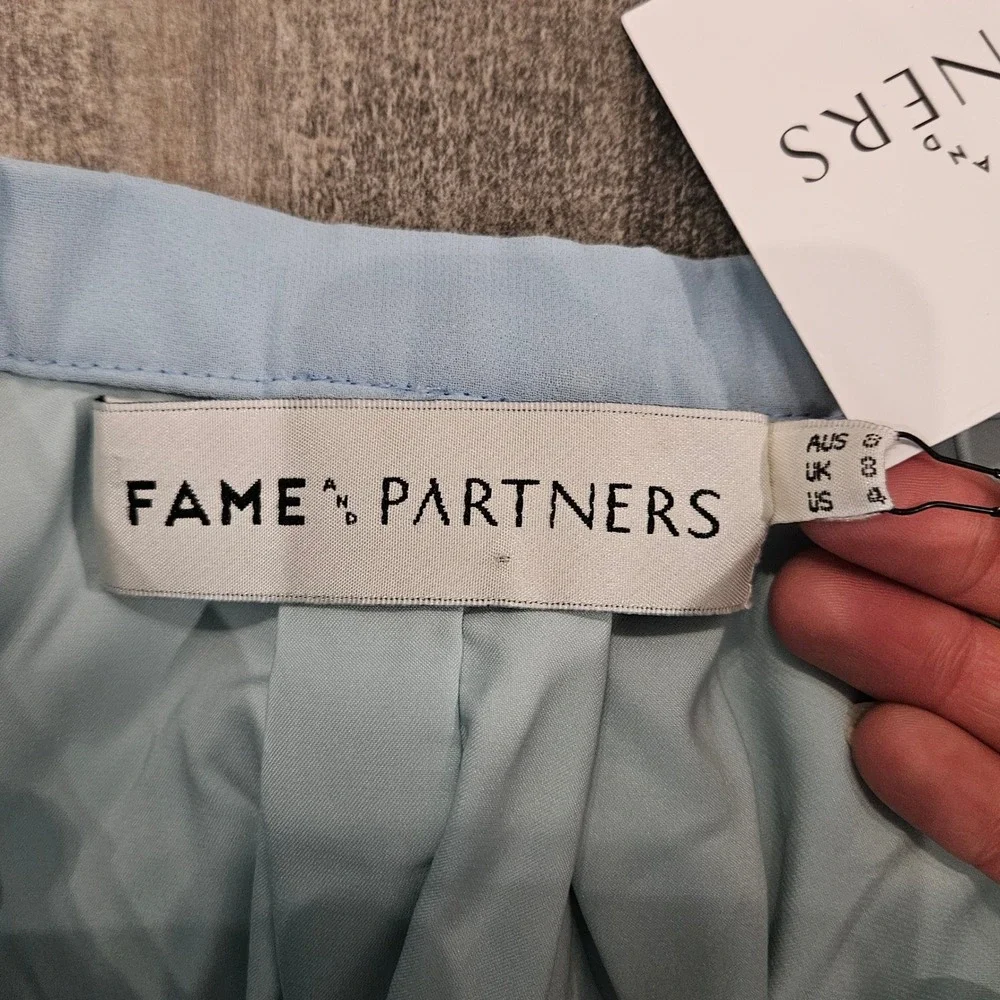 Fame and Partners The Maristel Two Piece Strapless Maxi Gown Set Size 4 NEW Blue - Picture 13 of 15